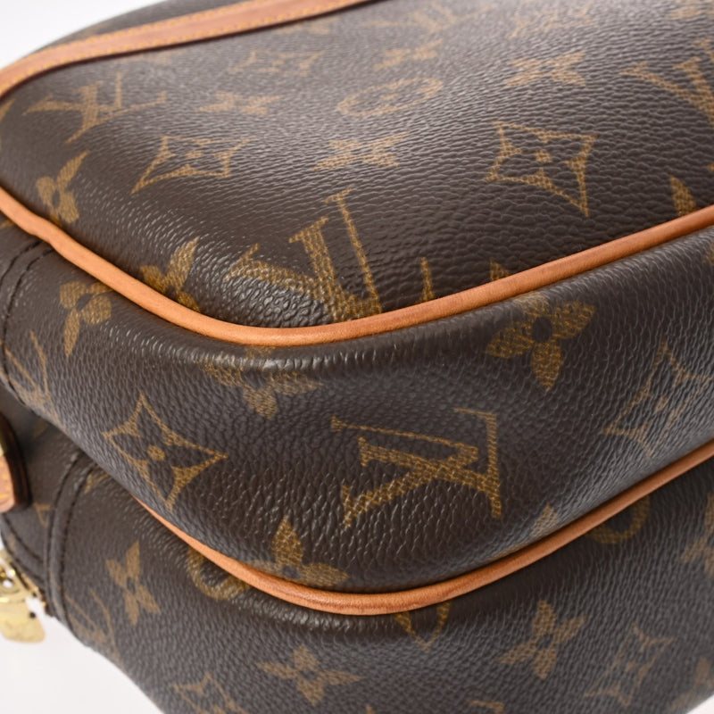 LOUIS VUITTON ルイヴィトン モノグラム リポーター PM ブラウン M45254 ユニセックス モノグラムキャンバス ショルダーバッグ Bランク 中古 銀蔵