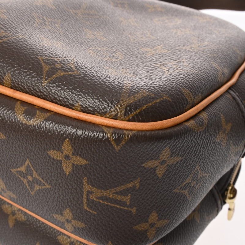 LOUIS VUITTON ルイヴィトン モノグラム リポーター PM ブラウン M45254 ユニセックス モノグラムキャンバス ショルダーバッグ Bランク 中古 銀蔵