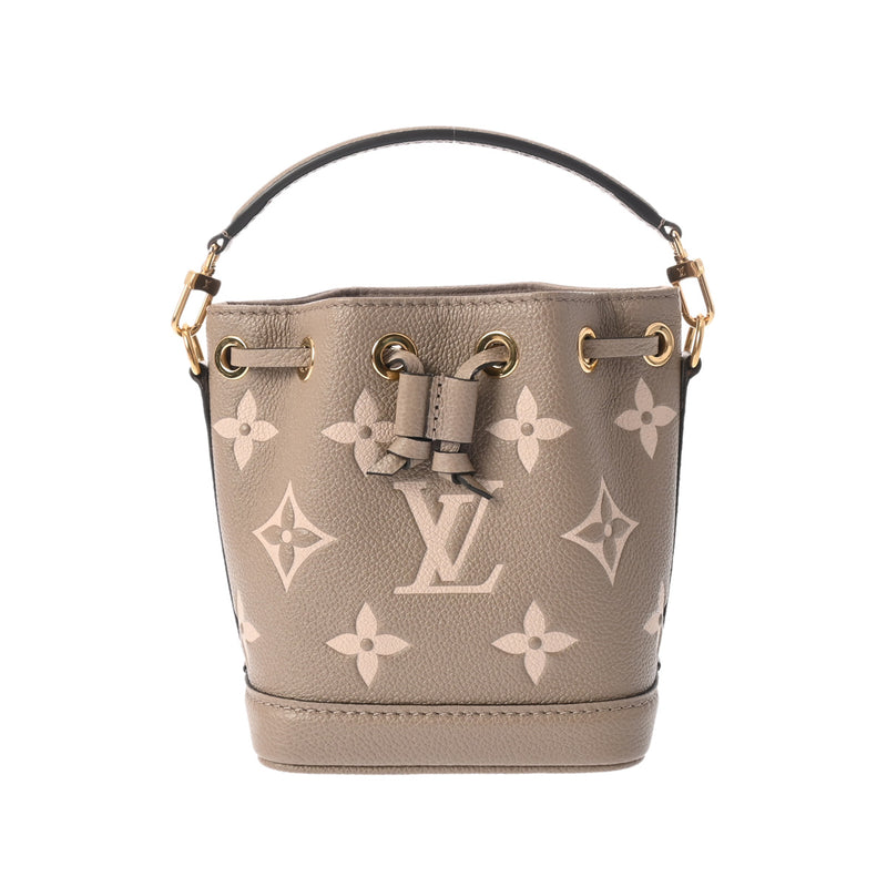 LOUIS VUITTON ルイヴィトン モノグラムアンプラント ナノノエ 2WAY トゥルトレールクレーム M46291 レディース レザー ショルダーバッグ 新同 中古 銀蔵