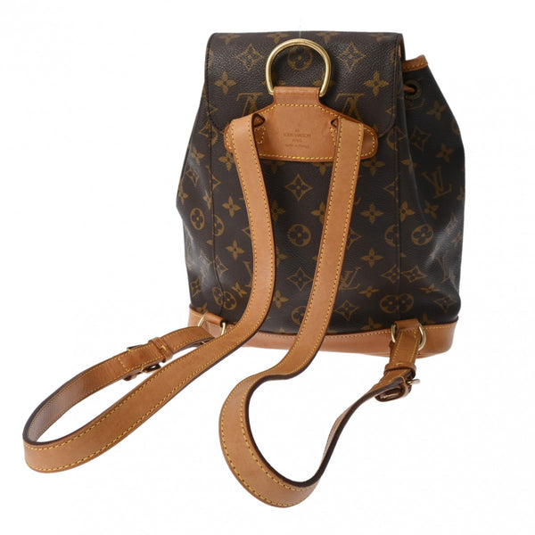 LOUIS VUITTON ルイヴィトン モノグラム モンスリ MM ブラウン M51136 レディース モノグラムキャンバス リュック・デイパック Bランク 中古 銀蔵