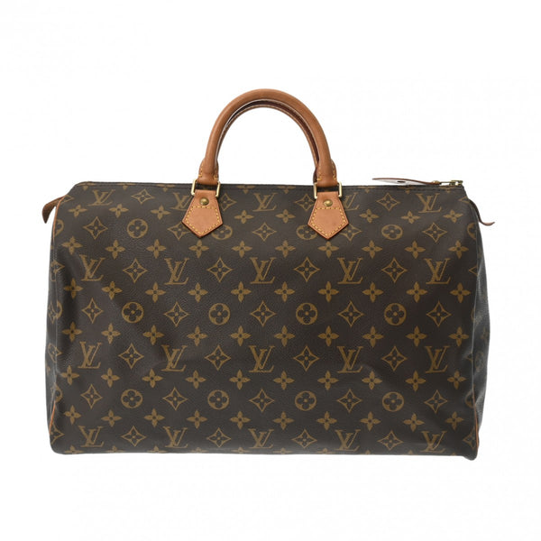 LOUIS VUITTON ルイヴィトン モノグラム スピーディ 40 ブラウン M41522 レディース モノグラムキャンバス ハンドバッグ Bランク 中古 銀蔵