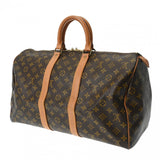 LOUIS VUITTON ルイヴィトン モノグラム キーポル 45 ブラウン M41428 ユニセックス モノグラムキャンバス ボストンバッグ Bランク 中古 銀蔵