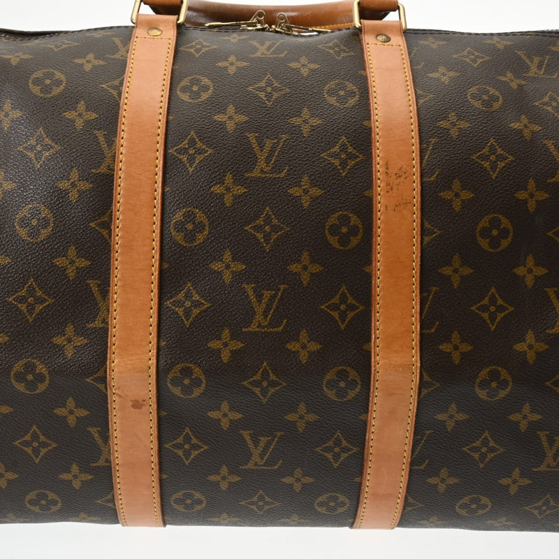 LOUIS VUITTON ルイヴィトン モノグラム キーポル バンドリエール 55 ブラウン M41414 ユニセックス モノグラムキャンバス ボストンバッグ Bランク 中古 銀蔵