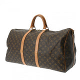 LOUIS VUITTON ルイヴィトン モノグラム キーポル バンドリエール 55 ブラウン M41414 ユニセックス モノグラムキャンバス ボストンバッグ Bランク 中古 銀蔵