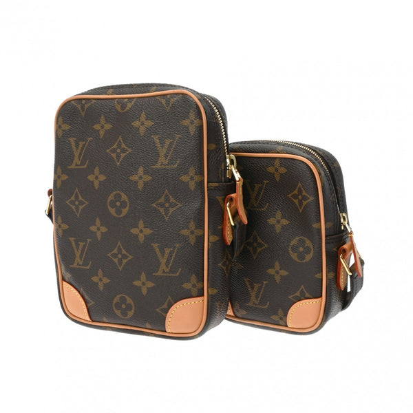 LOUIS VUITTON ルイヴィトン モノグラム モノグラムゲームオン パナムセット ブラウン M57450 レディース レザー ショルダーバッグ 新同 中古 銀蔵