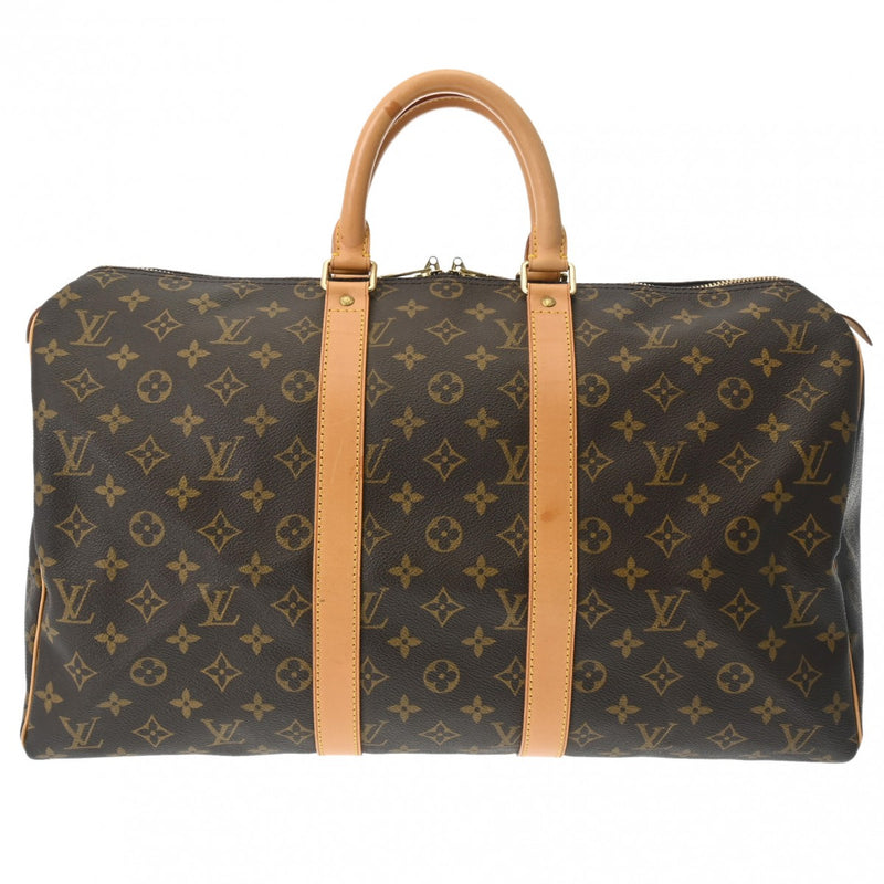 LOUIS VUITTON ルイヴィトン モノグラム キーポル 45 ブラウン M41428 ユニセックス モノグラムキャンバス ボストンバッグ ABランク 中古 銀蔵