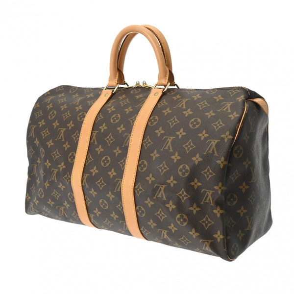 LOUIS VUITTON ルイヴィトン モノグラム キーポル 45 ブラウン M41428 ユニセックス モノグラムキャンバス ボストンバッグ ABランク 中古 銀蔵