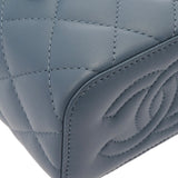 CHANEL シャネル マトラッセ ココボール チェーンポーチ ブルーネイビー AP1447 レディース ラムスキン ショルダーバッグ 新同 中古 銀蔵