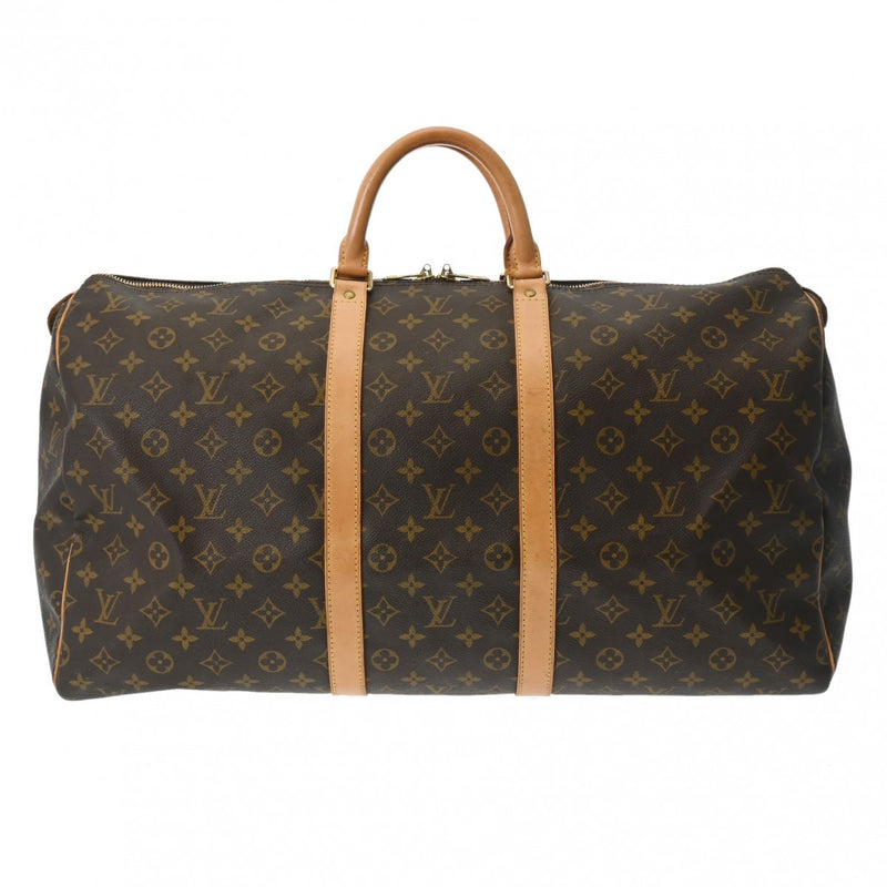 LOUIS VUITTON ルイヴィトン モノグラム キーポル 55 ブラウン M41424 ユニセックス モノグラムキャンバス ボストンバッグ Bランク 中古 銀蔵