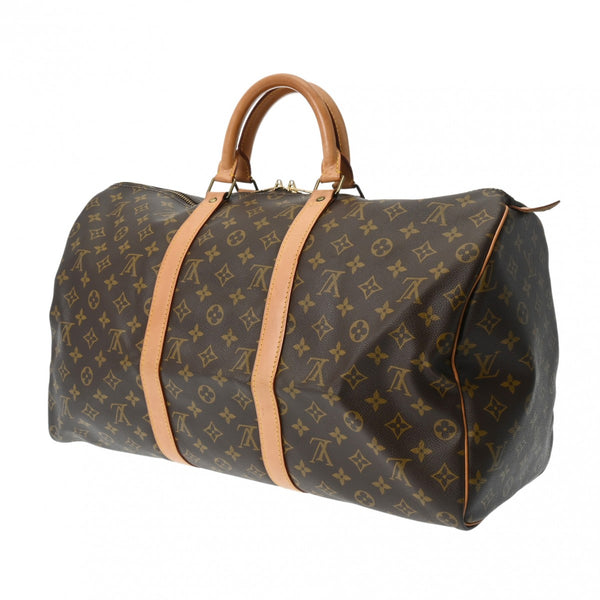 LOUIS VUITTON ルイヴィトン モノグラム キーポル 50 ブラウン M41426 ユニセックス モノグラムキャンバス ボストンバッグ Bランク 中古 銀蔵