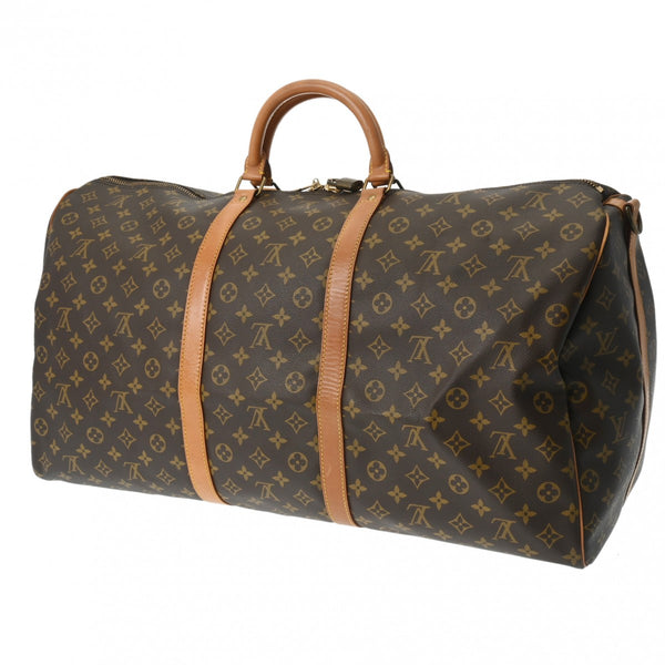 LOUIS VUITTON ルイヴィトン モノグラム キーポル バンドリエール 60 ブラウン M41412 ユニセックス モノグラムキャンバス ボストンバッグ Bランク 中古 銀蔵