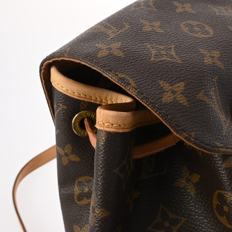 LOUIS VUITTON ルイヴィトン モノグラム ミニモンスリ ブラウン M51136 レディース モノグラムキャンバス リュック・デイパック Bランク 中古 銀蔵