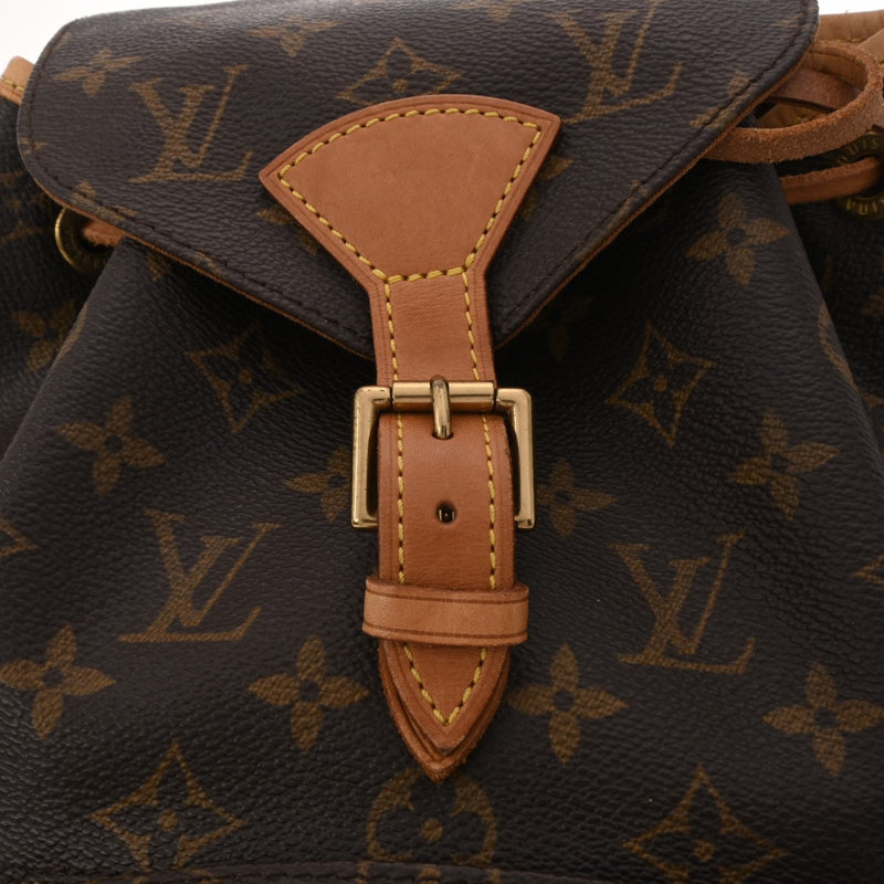 LOUIS VUITTON ルイヴィトン モノグラム ミニモンスリ ブラウン M51136 レディース モノグラムキャンバス リュック・デイパック Bランク 中古 銀蔵