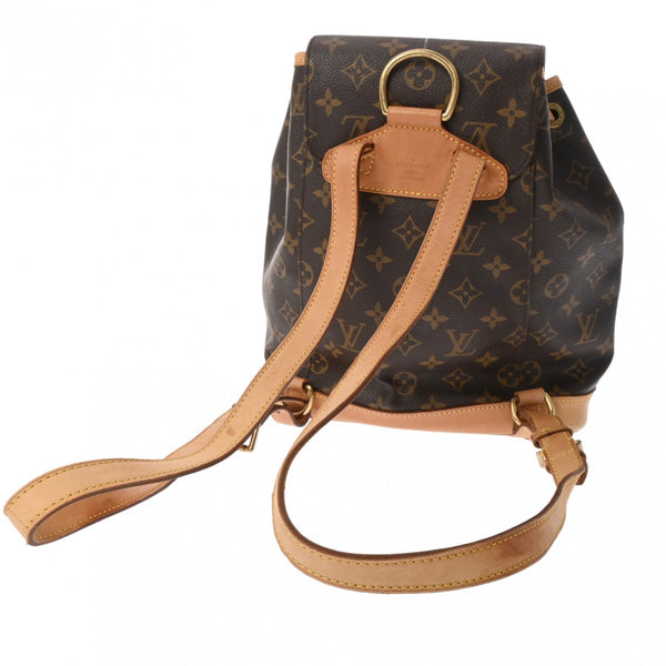 LOUIS VUITTON ルイヴィトン モノグラム ミニモンスリ ブラウン M51136 レディース モノグラムキャンバス リュック・デイパック Bランク 中古 銀蔵