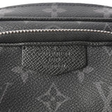 LOUIS VUITTON ルイヴィトン タイガ タイガラマ アウトドアポシェット ノワール M30755 メンズ モノグラムエクリプス レザー ショルダーバッグ Aランク 中古 銀蔵