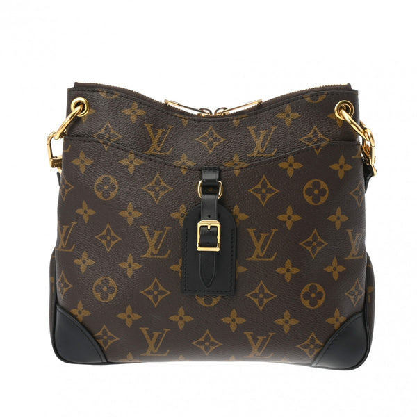 LOUIS VUITTON ルイヴィトン モノグラム オデオンNM PM ブラウン/ノワール M45353 レディース モノグラムキャンバス ショルダーバッグ Aランク 中古 銀蔵