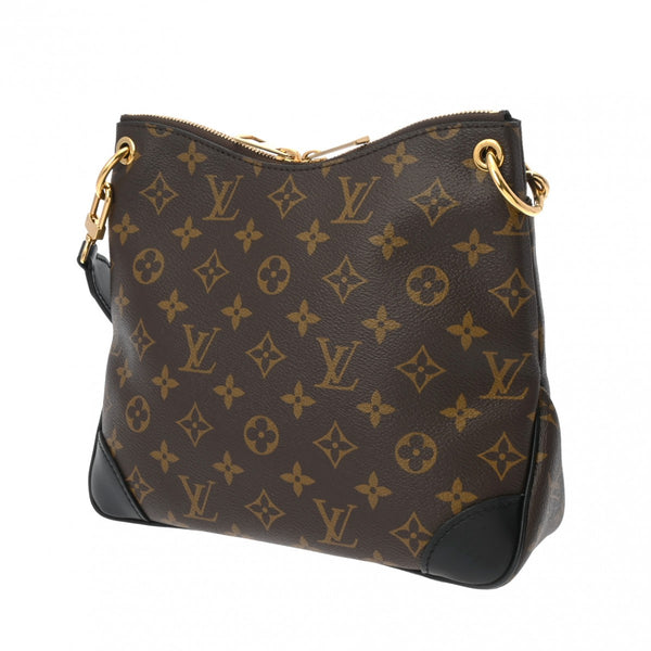 LOUIS VUITTON ルイヴィトン モノグラム オデオンNM PM ブラウン/ノワール M45353 レディース モノグラムキャンバス ショルダーバッグ Aランク 中古 銀蔵