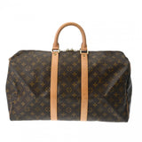 LOUIS VUITTON ルイヴィトン モノグラム キーポル 45 ブラウン M41428 ユニセックス モノグラムキャンバス ボストンバッグ ABランク 中古 銀蔵