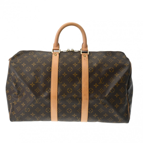 LOUIS VUITTON ルイヴィトン モノグラム キーポル 45 ブラウン M41428 ユニセックス モノグラムキャンバス ボストンバッグ ABランク 中古 銀蔵