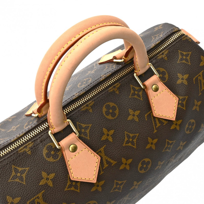 LOUIS VUITTON ルイヴィトン モノグラム スピーディ 30 ブラウン M41526 レディース モノグラムキャンバス ハンドバッグ Aランク 中古 銀蔵