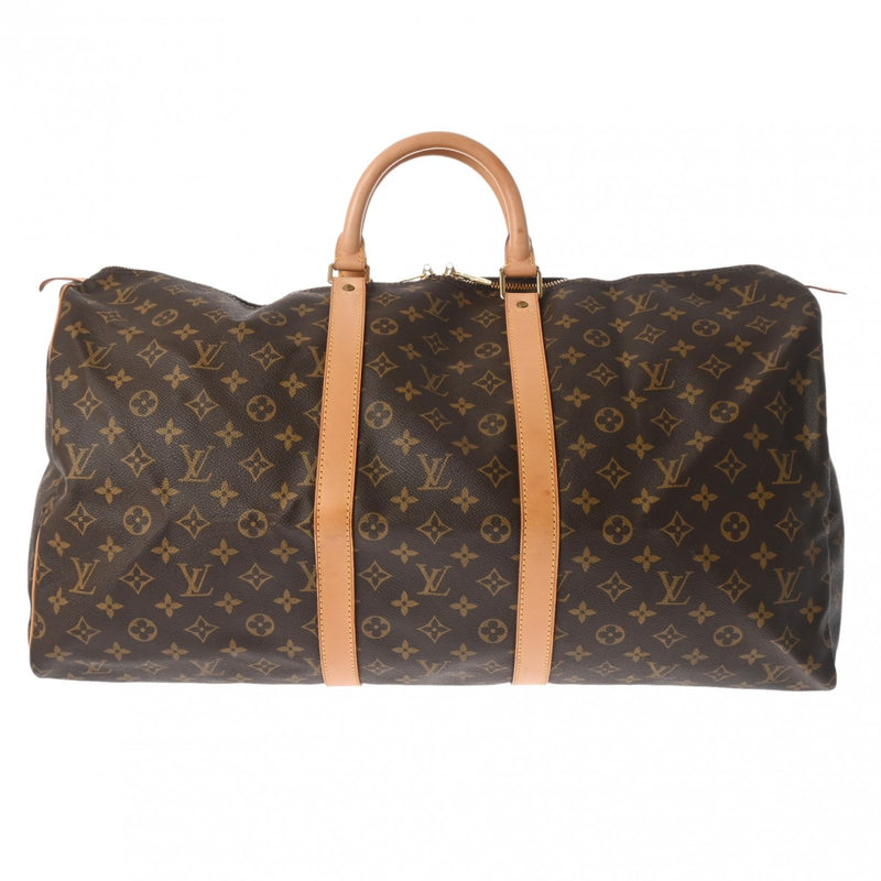 LOUIS VUITTON ルイヴィトン モノグラム キーポル 55 ブラウン M41424 ユニセックス モノグラムキャンバス ボストンバッグ ABランク 中古 銀蔵