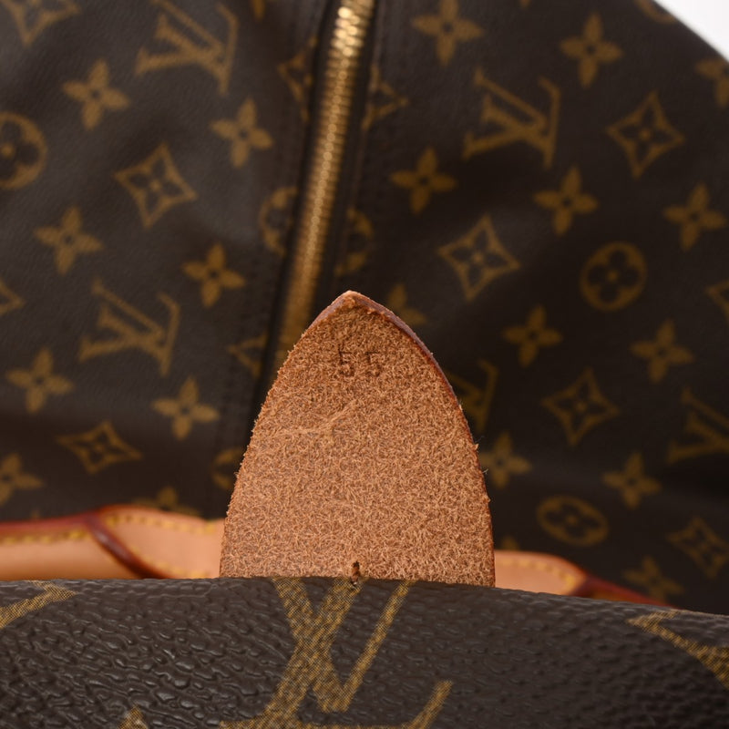 LOUIS VUITTON ルイヴィトン モノグラム キーポル 55 ブラウン M41424 ユニセックス モノグラムキャンバス ボストンバッグ ABランク 中古 銀蔵