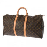 LOUIS VUITTON ルイヴィトン モノグラム キーポル 55 ブラウン M41424 ユニセックス モノグラムキャンバス ボストンバッグ ABランク 中古 銀蔵