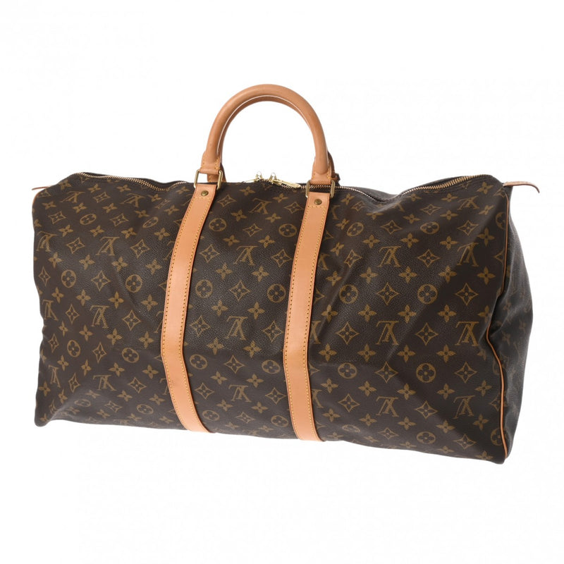 LOUIS VUITTON ルイヴィトン モノグラム キーポル 55 ブラウン M41424 ユニセックス モノグラムキャンバス ボストンバッグ ABランク 中古 銀蔵