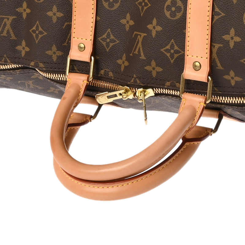 LOUIS VUITTON ルイヴィトン モノグラム キーポル 55 ブラウン M41424 ユニセックス モノグラムキャンバス ボストンバッグ ABランク 中古 銀蔵