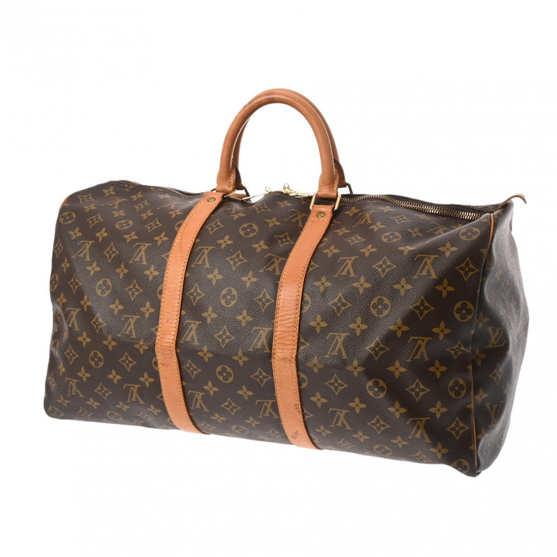 LOUIS VUITTON ルイヴィトン モノグラム キーポル 50 ブラウン M41426 ユニセックス モノグラムキャンバス ボストンバッグ Bランク 中古 銀蔵