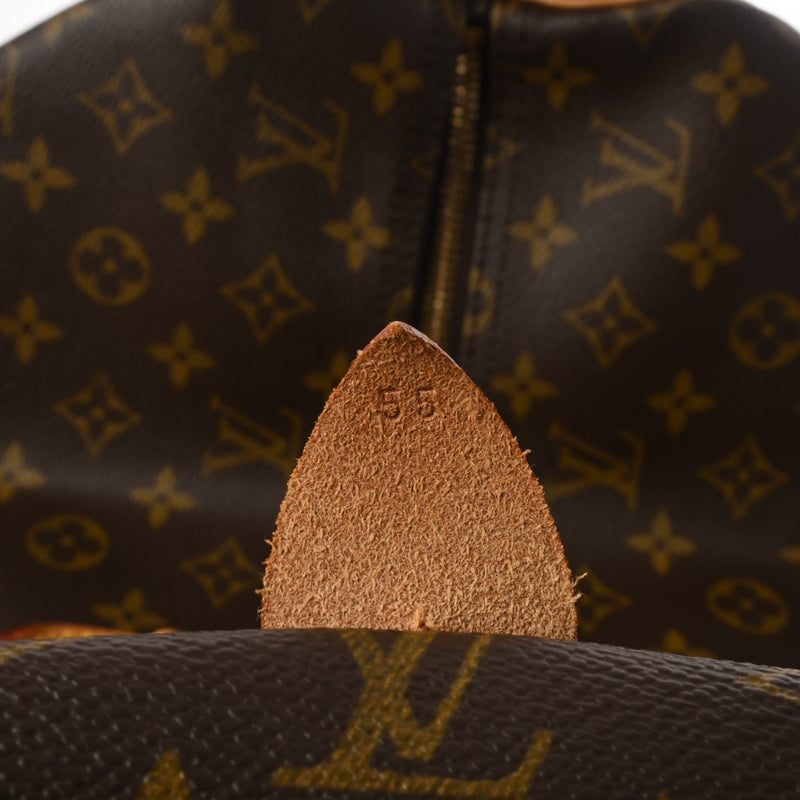 LOUIS VUITTON ルイヴィトン モノグラム キーポル 55 ブラウン M41424 ユニセックス モノグラムキャンバス ボストンバッグ ABランク 中古 銀蔵