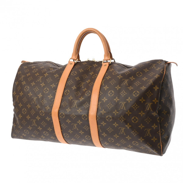 LOUIS VUITTON ルイヴィトン モノグラム キーポル 55 ブラウン M41424 ユニセックス モノグラムキャンバス ボストンバッグ ABランク 中古 銀蔵