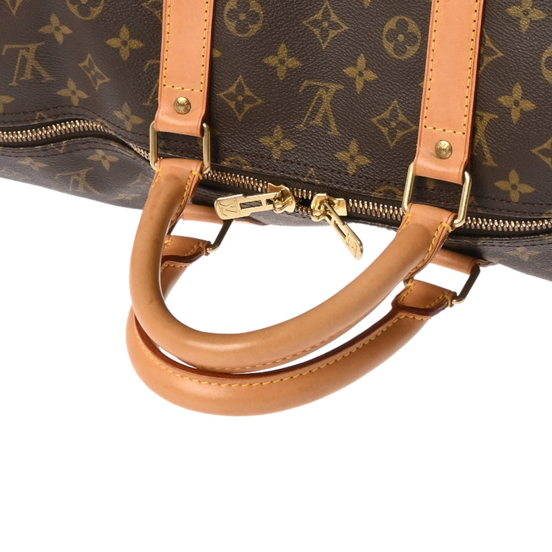 LOUIS VUITTON ルイヴィトン モノグラム キーポル 55 ブラウン M41424 ユニセックス モノグラムキャンバス ボストンバッグ ABランク 中古 銀蔵