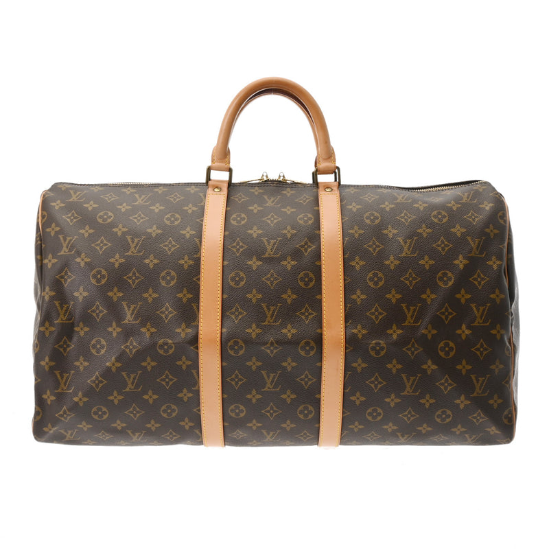 LOUIS VUITTON ルイヴィトン モノグラム キーポル 55 ブラウン M41424 ユニセックス モノグラムキャンバス ボストンバッグ ABランク 中古 銀蔵