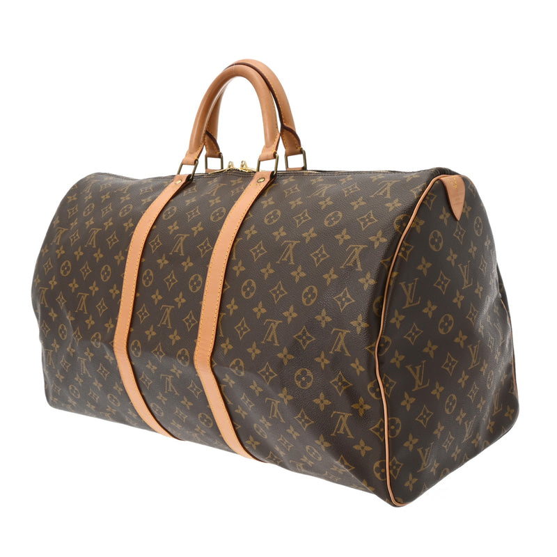 LOUIS VUITTON ルイヴィトン モノグラム キーポル 55 ブラウン M41424 ユニセックス モノグラムキャンバス ボストンバッグ ABランク 中古 銀蔵