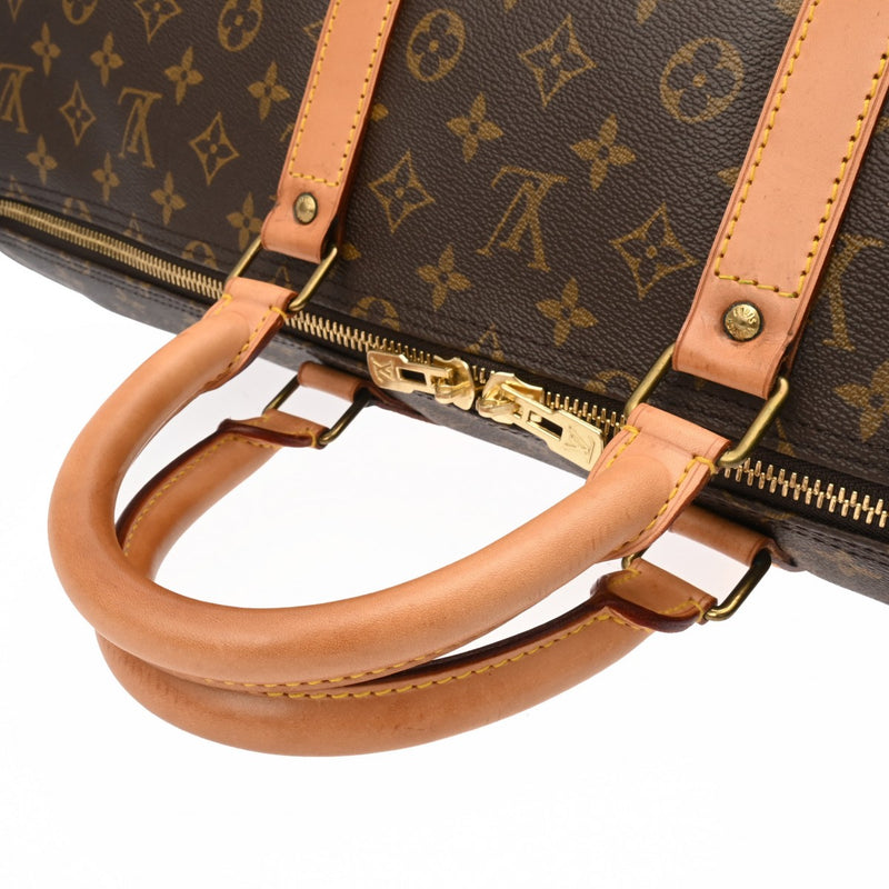 LOUIS VUITTON ルイヴィトン モノグラム キーポル 55 ブラウン M41424 ユニセックス モノグラムキャンバス ボストンバッグ ABランク 中古 銀蔵