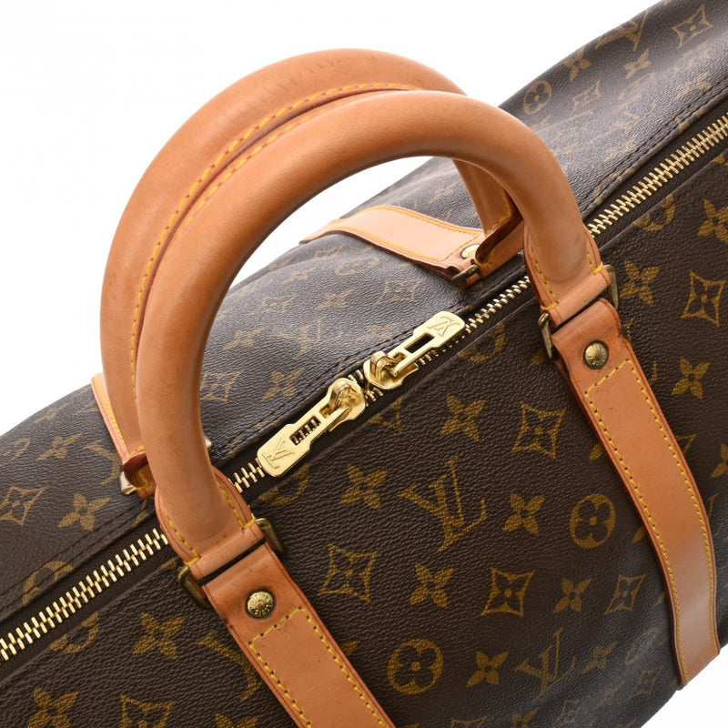 LOUIS VUITTON ルイヴィトン モノグラム キーポル 55 ブラウン M41424 ユニセックス モノグラムキャンバス ボストンバッグ ABランク 中古 銀蔵