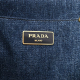 PRADA プラダ カナパ 2WAY ブルー 1BG642 レディース デニム ハンドバッグ Aランク 中古 銀蔵