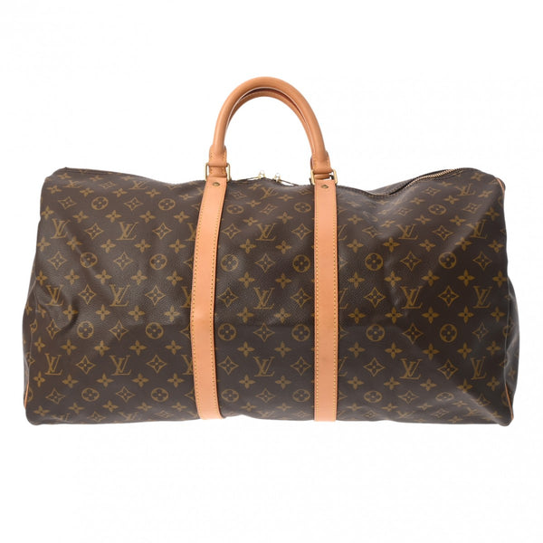 LOUIS VUITTON ルイヴィトン モノグラム キーポル 55 ブラウン M41424 ユニセックス モノグラムキャンバス ボストンバッグ ABランク 中古 銀蔵