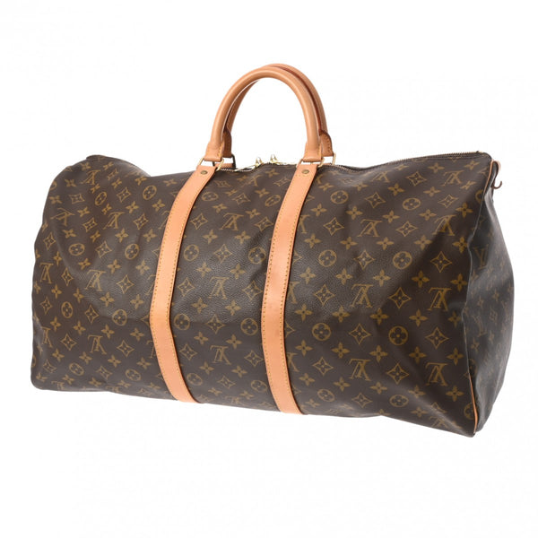 LOUIS VUITTON ルイヴィトン モノグラム キーポル 55 ブラウン M41424 ユニセックス モノグラムキャンバス ボストンバッグ ABランク 中古 銀蔵