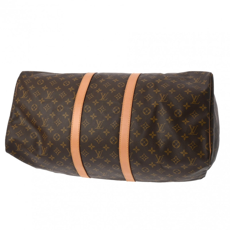 LOUIS VUITTON ルイヴィトン モノグラム キーポル 55 ブラウン M41424 ユニセックス モノグラムキャンバス ボストンバッグ ABランク 中古 銀蔵