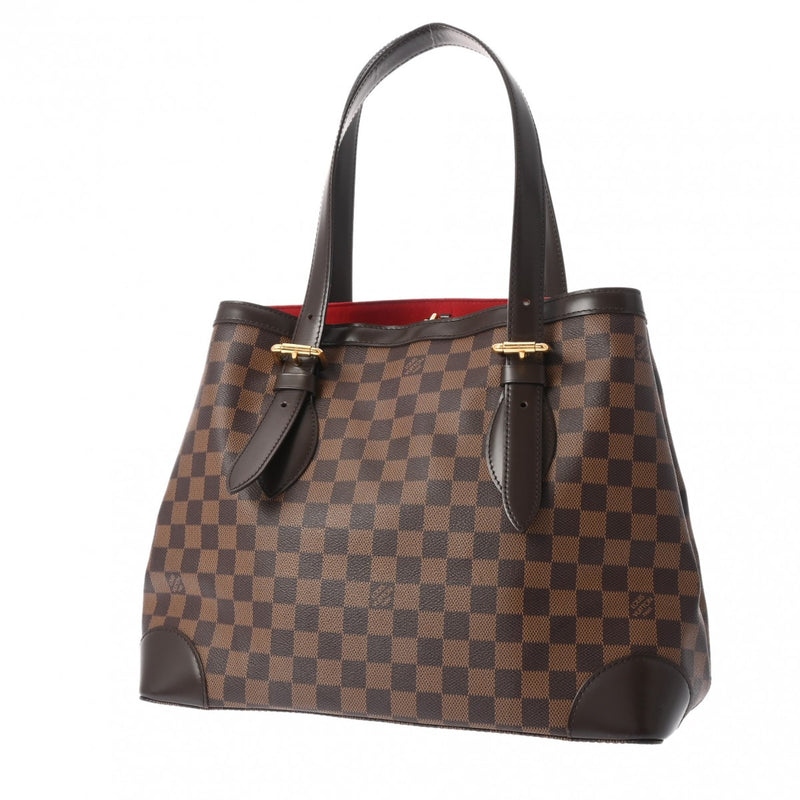 LOUIS VUITTON ルイヴィトン ダミエ ハムステッド MM トート ブラウン N51204 レディース ダミエキャンバス ハンドバッグ ABランク 中古 銀蔵