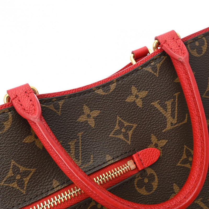 LOUIS VUITTON ルイヴィトン モノグラム ポパンクール PM 2WAY ルージュ M43433 レディース モノグラムキャンバス ハンドバッグ ABランク 中古 銀蔵