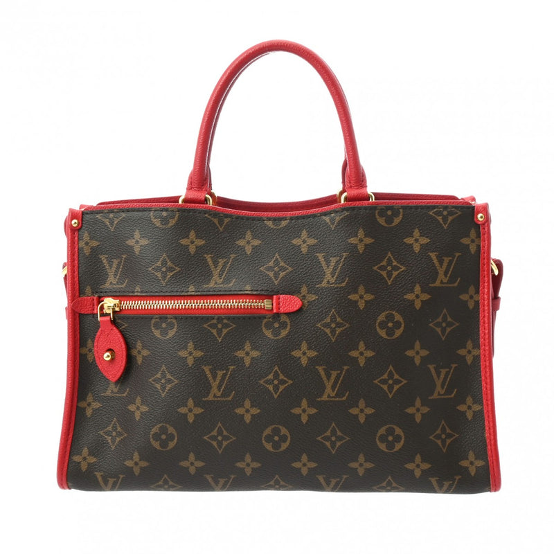 LOUIS VUITTON ルイヴィトン モノグラム ポパンクール PM 2WAY ルージュ M43433 レディース モノグラムキャンバス ハンドバッグ ABランク 中古 銀蔵