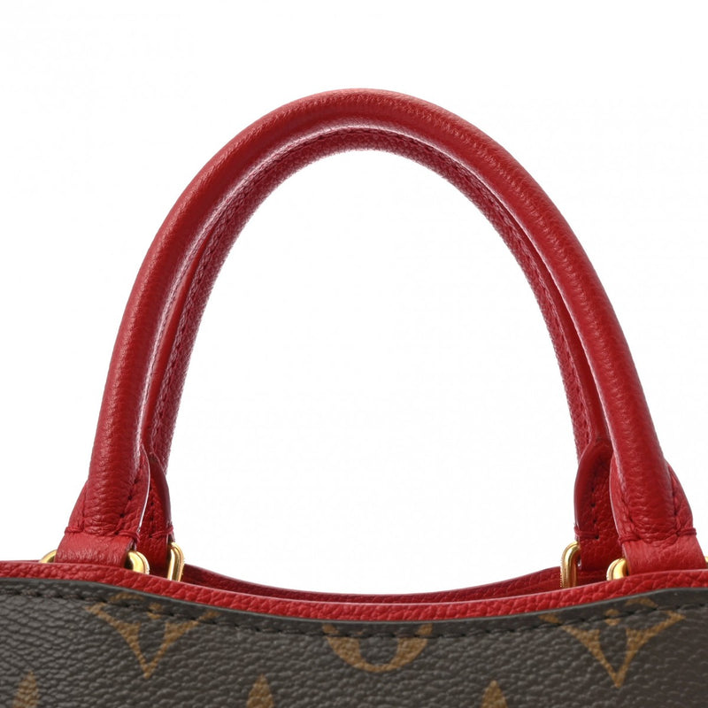 LOUIS VUITTON ルイヴィトン モノグラム ポパンクール PM 2WAY ルージュ M43433 レディース モノグラムキャンバス ハンドバッグ ABランク 中古 銀蔵