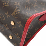 LOUIS VUITTON ルイヴィトン モノグラム ポパンクール PM 2WAY ルージュ M43433 レディース モノグラムキャンバス ハンドバッグ ABランク 中古 銀蔵