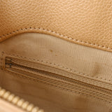 CHANEL シャネル ベージュ レディース キャビアスキン ハンドバッグ Bランク 中古 銀蔵