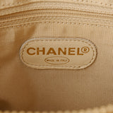 CHANEL シャネル ベージュ レディース キャビアスキン ハンドバッグ Bランク 中古 銀蔵