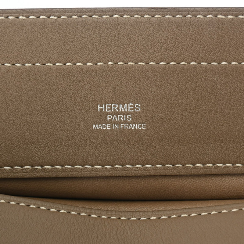 HERMES エルメス サックアリーヌ ミニ エトゥープ D刻印(2019年頃) レディース ヴォースイフト ショルダーバッグ Bランク 中古 銀蔵