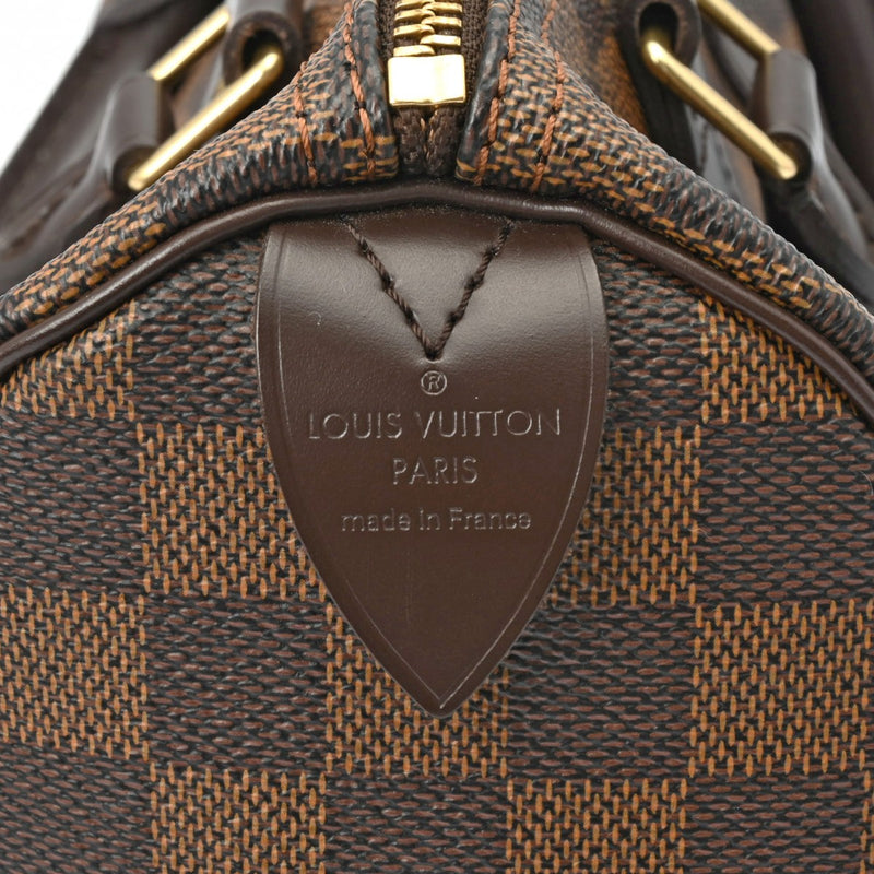 LOUIS VUITTON ルイヴィトン ダミエ スピーディ25 ブラウン N41532 レディース ダミエキャンバス ハンドバッグ Aランク 中古 銀蔵